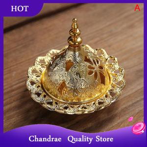 [Chandrae] Incense Hollow Golden Tower Oil Arab Style Censer Holder For Home Hotel Incense Holder Yoga Ornaments