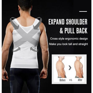 Mens Shapewear Compression Shirt Comfortable Breathable Slimming Undershirt