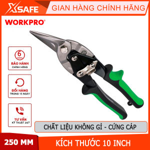 Kéo cắt tôn bằng thép mũi cong phải 250mm (10inches) Workpro - WP214015