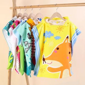 Kid’s Cartoon design Character Cloak Bath Towel hooded towels Robes cotton Boy girl Children Baby Assorted design