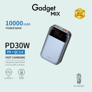 Gadget MIX P-33 10000mAh PD30W+PPS33W+22.5W Super Mini Powerbank/ Support PD3.0 PPS QC3.0/ Compact And Portable