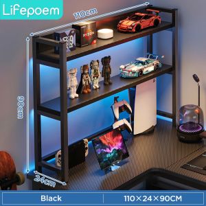 L Shape Gaming Table Meja Gaming Computer/PC/Study Table Meja Komputer Meja Pc Anti-Scratch Table Office Table Premium Carbon Fiber Table Gaming Desk