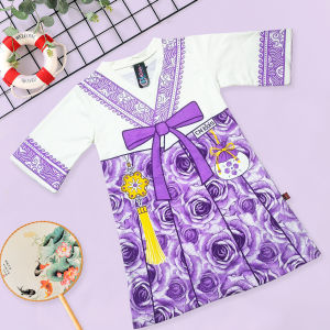 daster anak hanbok korea bahan vistaterry tebal lembut