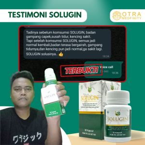 SOLUGIN 30 Kapsul Herbal Obat Batu Ginjal Melancarkan Urin dan Kencing Berbusa