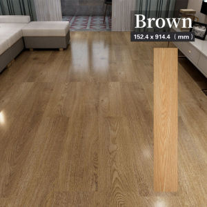 72PCS Floor Sticker Self Adhesive 91X15CM Wear Waterproof PVC Vinyl Tiles Resist Scratching Wooden