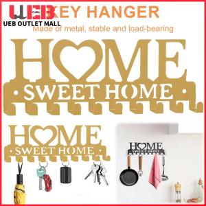 UEB Multi-Purpose Wall Key Holder with 10 Hooks for Kitchen Garage and Entryway Organization