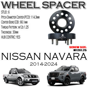 ERMETIQ WHEEL SPACER for NISSAN NAVARA 2014-2024 6X114.3 66.1CB M12X1.25 THREAD PATTERN WITH HUB CENTRIC