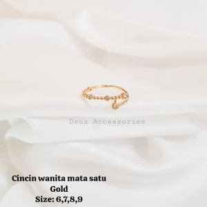 Deux - Cincin Wanita Silang Biji Lada