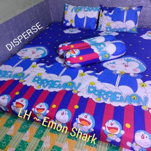 [COD] SEPRAI SPREI  MURAH MOTIF DORAEMON BELL UK 120 160 180