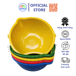 Combo 10 thau nhựa rải phân phễu Song Minh - Tặng kèm dây đeo Bao đập Bể đổi