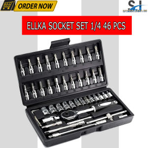 KUNCI SOK 46 PC Set Socket /Full Lengkap Socket Tool/ Kunci SOK 46 PC Set Socket (1/4 ")/Tool Kit Set/konci sok 1 set lengkap murah
