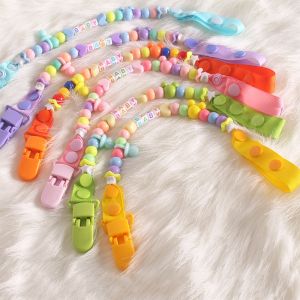 Baby Pacifier Clip Chain / Cute Pacifier Clip Soother Teether Chain