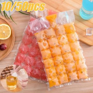 50pcs Disposable Ice-making Bags Summer DIY Drinking Ice Cube Tray Mold Freezing Maker Ice Cube Bag Ice Packs