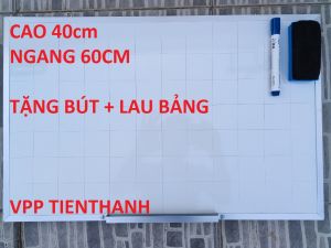 Bảng mica viết bút lông kích thước 40 x 60cm tặng kèm bút lau bảng