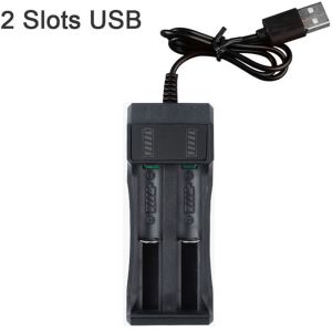 GORGE 1Pcs 1/2/4 Slots 18650 Battery Charger DC 5V Input 4.2V Output USB Multi Slots Battery Charger Durable Universal Lithium Charger for 10440 14500 16340 18350 18500 26650 Battery