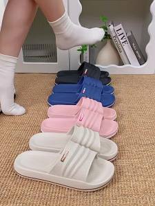 [Free Shipping] Eva Slippers For Men And Women Suitable For Couples Elderly Indoor Use Bathroom Showering Thick-Soled Home Use Non-Slip And Comfortable For The Feet