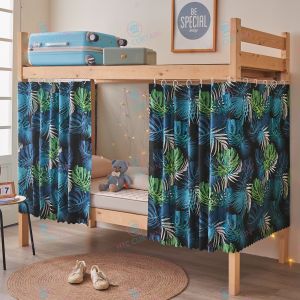 【24 Hours Ship】1pcs Bed Student Blackout Curtain Bed Curtain Double Deck Bunk Bed Curtains Bed Curtain Single Bed Double Deck Privacy Curtain Curtain For Double Deck Bed Mosquito Protection Blackout Cover Lightproof Dustproof Bed Curtain With Rope Clasp