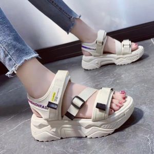 Sndal Sendal Sandal Sepatu Spatu Alas Kaki Shoes Anak Remaja Wanita Perempuan Cewe CW Rekomendasi Kondangan Gunung Jepit Jalan-Jalan Piknik Hak Tinggi Terbaru Kekinian Simpel Simple Elegan Murah Kasual korean Style Wedges Ala Korea Enteng BG 862