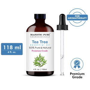 MAJESTIC PURE Tea Tree Essential Oil |100% Pure Natural Premium Grade | Aromatherapy | 118 ml
