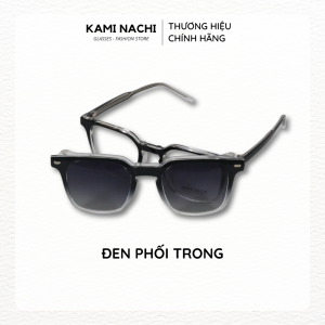 Gọng kính Clip On phiên bản vuông lớn đa năng cắt được cận KAMI NACHI mã T8191