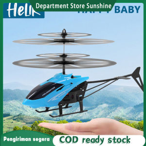 Pesawat helikopter penginderaan anak -anak gerakan dalam ruangan drone yang ditangguhkan jatuh.