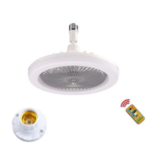 Anelila 2023ใหม่ไฟติดเพดาน Led แบบ2 In 1พร้อมพัดลมปรับได้โดยตรงฐานหลอดไฟ E27พัดลมทันสมัยห้องนอนสำหรับห้องครัวห้องน้ำตลาดกลางคืน