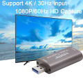 [Ready Stock] USB 3.0 HDMI Capture Card 1080P 60HZ Support 4K Applicable To Video/Game/Live Broadcasts. 