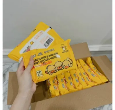 Khăn Ướt Vịt Vàng Không Mùi