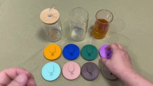 4 Pack Silicone Cup Lids for 16 OZ Glass Cups Regular Mouth with Straw Hole Spill Proof and Reusable Tumbler Replacement Lids Suitable for Beer Can Glass Cups