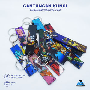 GANTUNGAN KUNCI AKRILIK ANIME - KEYCHAIN ANIME - GANTUNGAN KUNCI NARUTO ONE PIECE DRAGON BALL JUJUTSU - GANCI ANIME 1