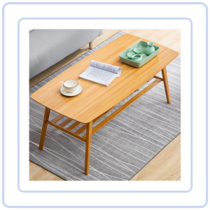 【Pure Care】 【Bamboo Wood COFFEE TABLE】★COFFEE DESK★WOOD ★SIDE TABLE ★DINING TABLE ★ELEGANT ★FURNITURE