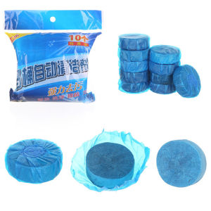 (10PCS/PACK)Blue Bubble Toilet Bathroom Cleaner Fragrance Toilet Cleaner Deodorizing And Descaling Supplies Toilet Cleaning Spirit