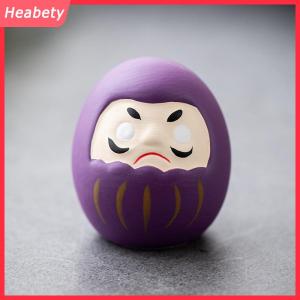 Heabety Nhật Bản gốm Daruma tượng Daruma Tumbler thủ công may mắn may mắn trang trí cảnh quan Daruma búp bê phong thủy trang trí nội thất Quà Tặng
