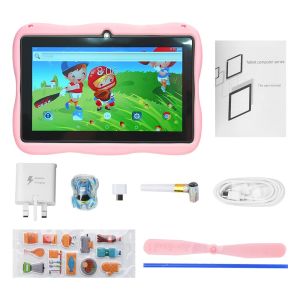 Kids Tablet Android 13 7 Inch 4GB RAM 128GB ROM Learning Tablet HD WiFi WiFi Bestfor Kids Dual Camer