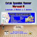 Spanduk Banner Konter & Warung Sembako Ukuran 3 meter x 1 meter. 