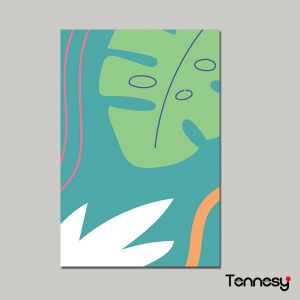 HIASAN DINDING DAUN TROPICAL WALL DEKOR PAJANGAN KAYU POSTER DEKORASI DINDING KAMAR RUMAH