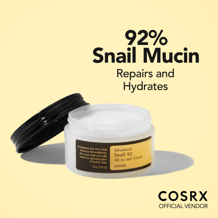COSRX Advanced Snail 92 All in one Cream (Jar) Lazada PH