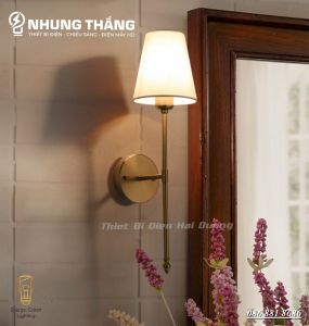 Đèn Treo Tường Đơn DT-2191 Đèn Cầu Thang Vải Trang Trí Phòng Ngủ Hành Lang Và Cầu Thang Nhà Hàng Shop Quán Cafe - Kèm BÓng ĐUI E27- Bảo Hành 1 Năm - CÓ VIDEO