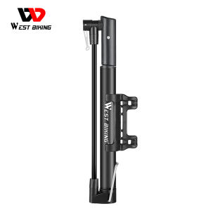 WEST BIKING Bicycle Pump Portable 120-160PSI High Pressure Inflator Presta Schrader Valve Bike Pump Bicycle Accessories