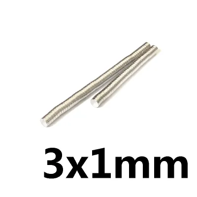 Nam châm viên 3x1mm bộ ( 100 viên) loại nam châm đất hiếm N52