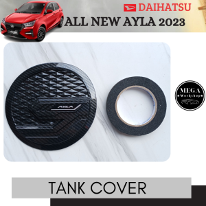 Tank Cover Tutup Tangki Bensin Mobil Ayla 2023 - 2024 Carbon Glossy
