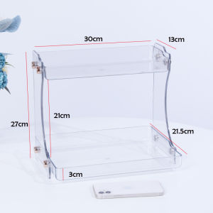 Lefang 2Tier Plastic Desktop Storage Rack for Cabinets PantryCosmetic OrganizerCountertop StorageBathroom Organizer