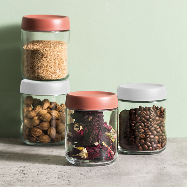 Hũ thủy tinh thủy tinh 17 ounce cho yến mạch qua đêm có nắp đậy trong ...