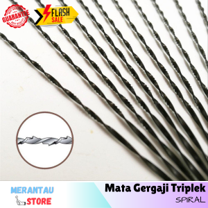 3 Pcs Mata Gergaji Triplek Spiral Manual Sepiral Pemotong Triplex U Geraji Fret Saw