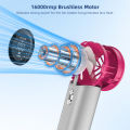 GOOJODOQ Mini Fan Rechargeable Handheld Fan Portable Strong Wind 100 Gear High-Speed Adjustable Turbo Portable Handheld Fan for Outdoor Sports. 
