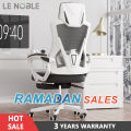 LENOBLE Office Chair Gaming Chair with foot-rest Kerusi Gaming Murah Cushion Computer Chair - 3 Years Warranty. 
