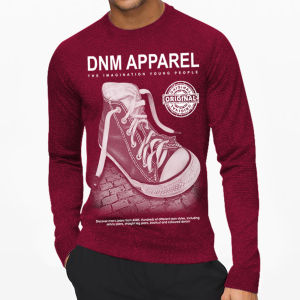 DENIM SEPATU | Kaos Lengan Panjang Pria & Wanita | Distro | Sablon | Murah | Produk Lokal | CIAO.ID