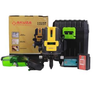 CHÍNH HÃNG] MÁY LAZE CÂN BẰNG BẮN CỐT 5 TIA XANH AKUZA CAO CẤP +Bảo hành 12 tháng+2pin