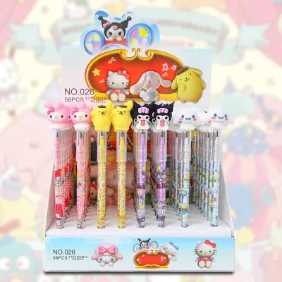 🔥chageey👍 Unlimited Writing Pencil 11 Section Replaceable Core Pencils Cartoon Sanrio Pencils Cute No Ink Non Sharpening Pencils