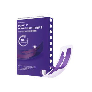 Bright White Stain Removal Purple Teeth Strips Improve Dental Yellowing Oral Cleaning Gel Teeth Bright Stain For Lasting Bright Smile